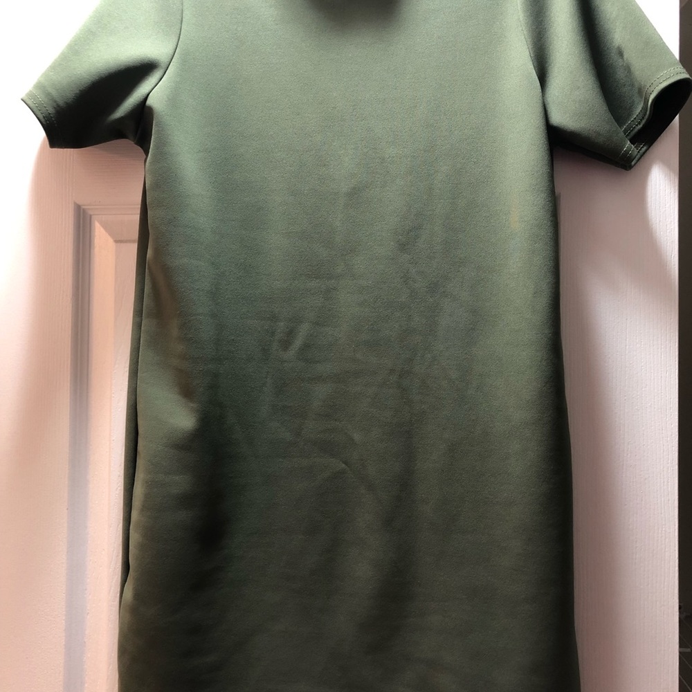 Olive/army green T-shirt dress - Picture 5 of 8
